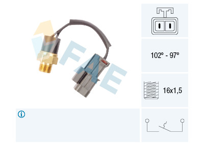Interruptor de temperatura, ventilador do radiador