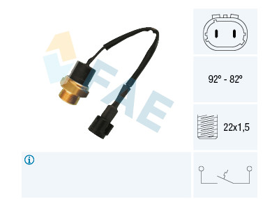 Interruptor de temperatura, ventilador do radiador