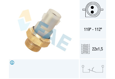 Interruptor de temperatura, ventilador do radiador