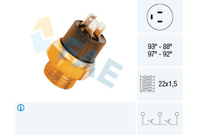 Interruptor de temperatura, ventilador do radiador