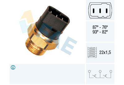 Interruptor de temperatura, ventilador do radiador FAE 37950