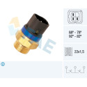Interruptor de temperatura, ventilador do radiador FAE 38-110