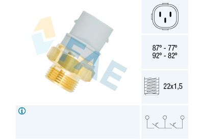 Interruptor de temperatura, ventilador do radiador FAE 38160