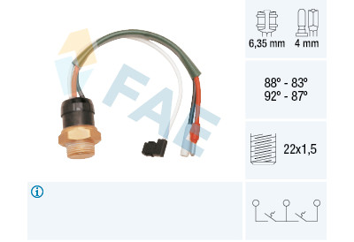 Interruptor de temperatura, ventilador do radiador