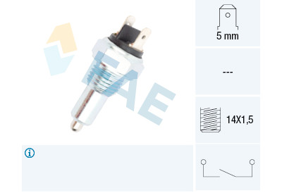 Interruptor, luz de ré FAE 41090