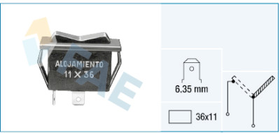 Interruptor de ventilador, aquecimento/ventilação
