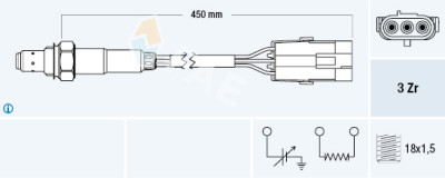 Sonda Lambda FAE 77114