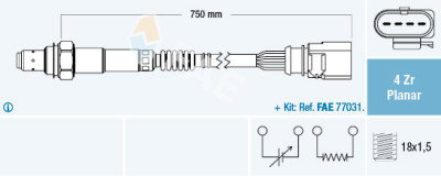 Sonda Lambda FAE 77910
