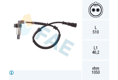 Sensor, rotações da roda