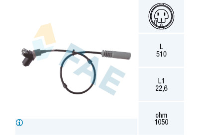 Sensor, rotações da roda