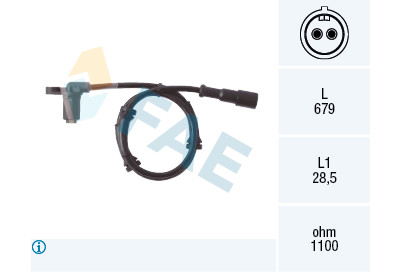 Sensor, rotações da roda