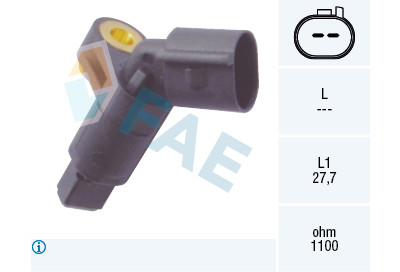 Sensor, rotações da roda