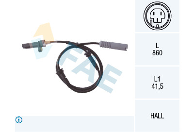 Sensor, rotações da roda