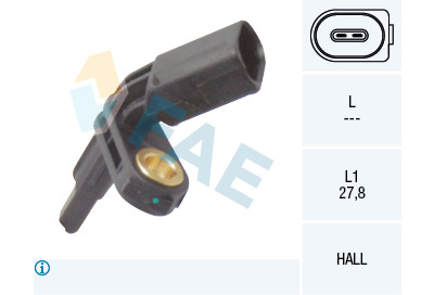 Sensor, rotações da roda