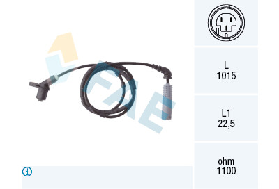 Sensor, rotações da roda