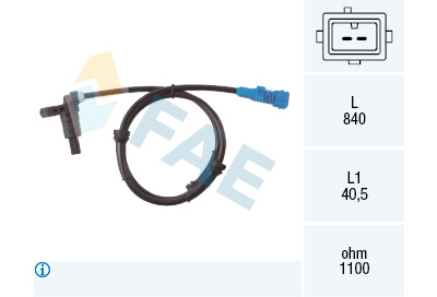 Sensor, rotações da roda