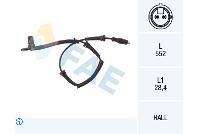 Sensor, rotações da roda