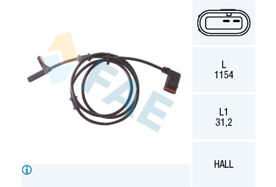 Sensor, rotações da roda