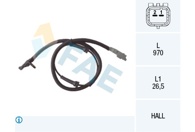 Sensor, rotações da roda
