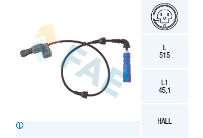 Sensor, rotações da roda