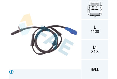 Sensor, rotações da roda
