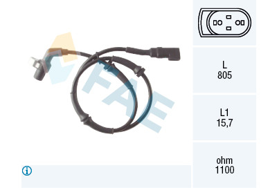 Sensor, rotações da roda