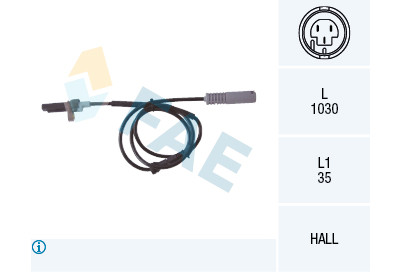 Sensor, rotações da roda