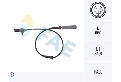 Sensor, rotações da roda