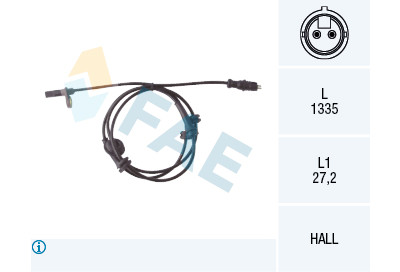 Sensor, rotações da roda