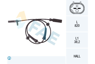 Sensor, rotações da roda