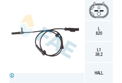 Sensor, rotações da roda
