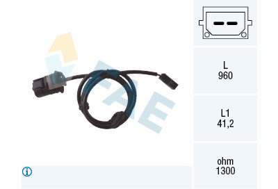 Sensor, rotações da roda