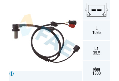 Sensor de rotações da roda FAE 78059