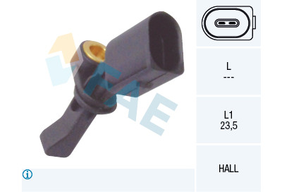 Sensor, rotações da roda