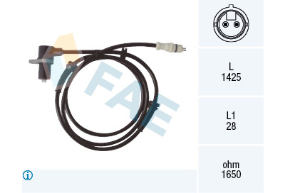 Sensor, rotações da roda