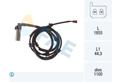 Sensor, rotações da roda