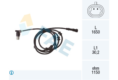 Sensor, rotações da roda