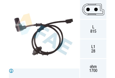 Sensor, rotações da roda