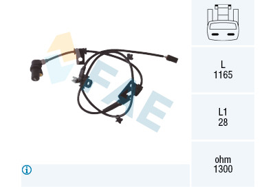 Sensor, rotações da roda