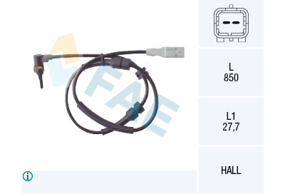 Sensor, rotações da roda
