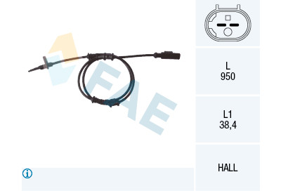 Sensor, rotações da roda