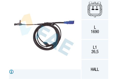 Sensor, rotações da roda