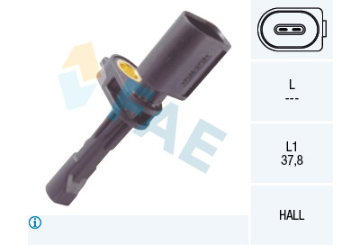 Sensor, rotações da roda