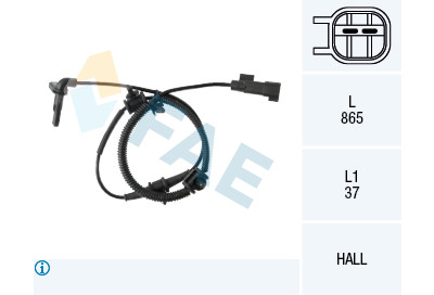 Sensor, rotações da roda