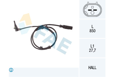 Sensor, rotações da roda