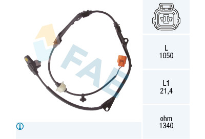Sensor, rotações da roda