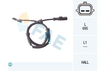 Sensor, rotações da roda