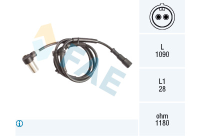 Sensor de rotações da roda FAE 78127