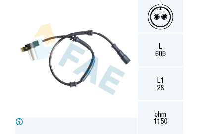 Sensor, rotações da roda