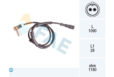 Sensor, rotações da roda